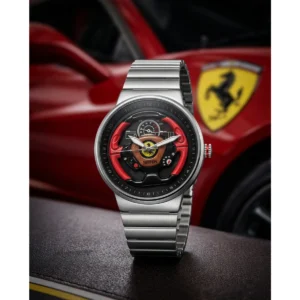 Premium Ferrari Spirit Spinner Watch Silver For Men (SOS517) - stayhit.in