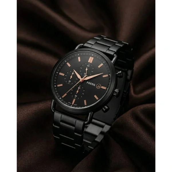 Premium Fossil Commuter Watch Black Copper For Men (SOS628) - stayhit.in Premium Fossil Commuter Watch Black Copper For Men (SOS628) - stayhit.in