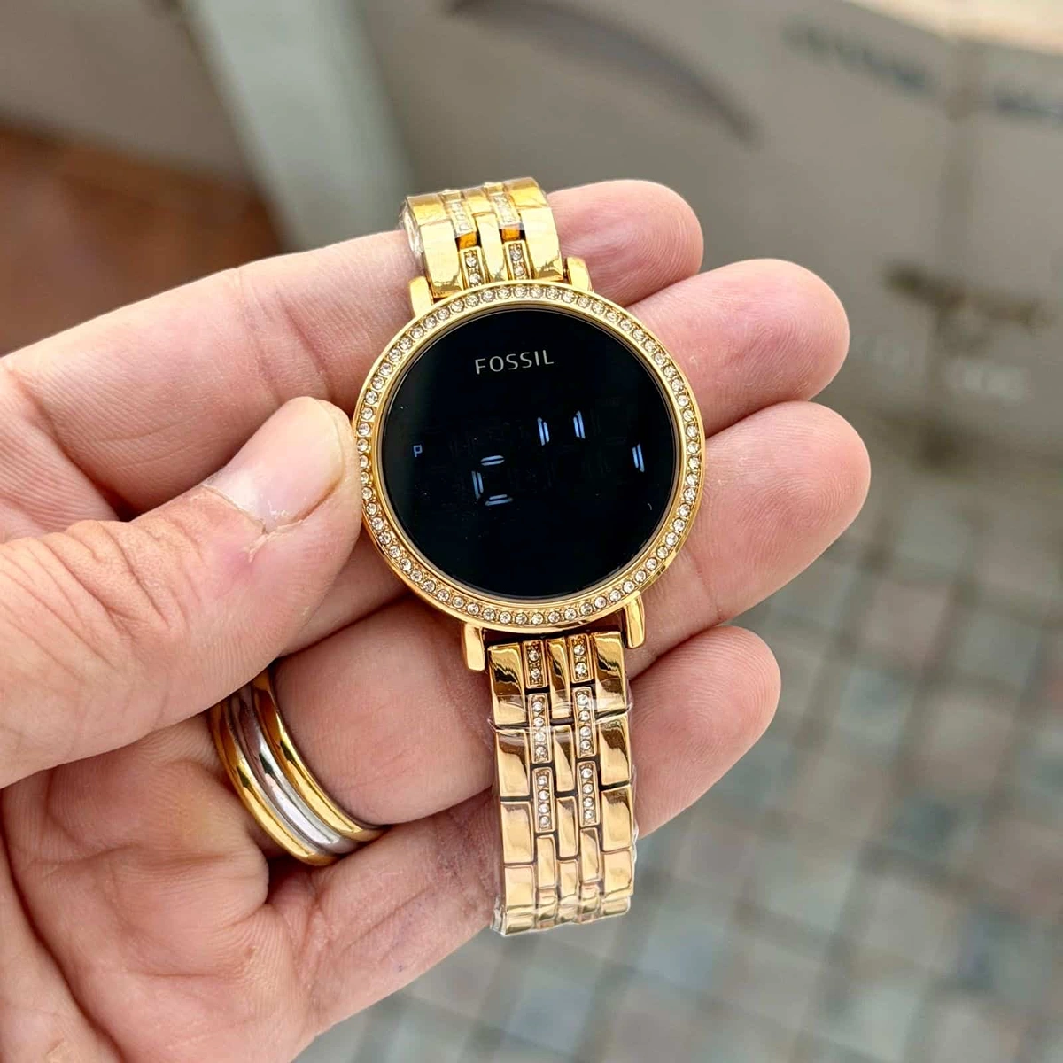 Premium Fossil Digital Watch Gold Black For Women (JH679) - stayhit.in Premium Fossil Digital Watch Gold Black For Women (JH679) - stayhit.in