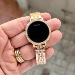 Premium Fossil Digital Watch Rose Black For Women (JH676) - stayhit.in