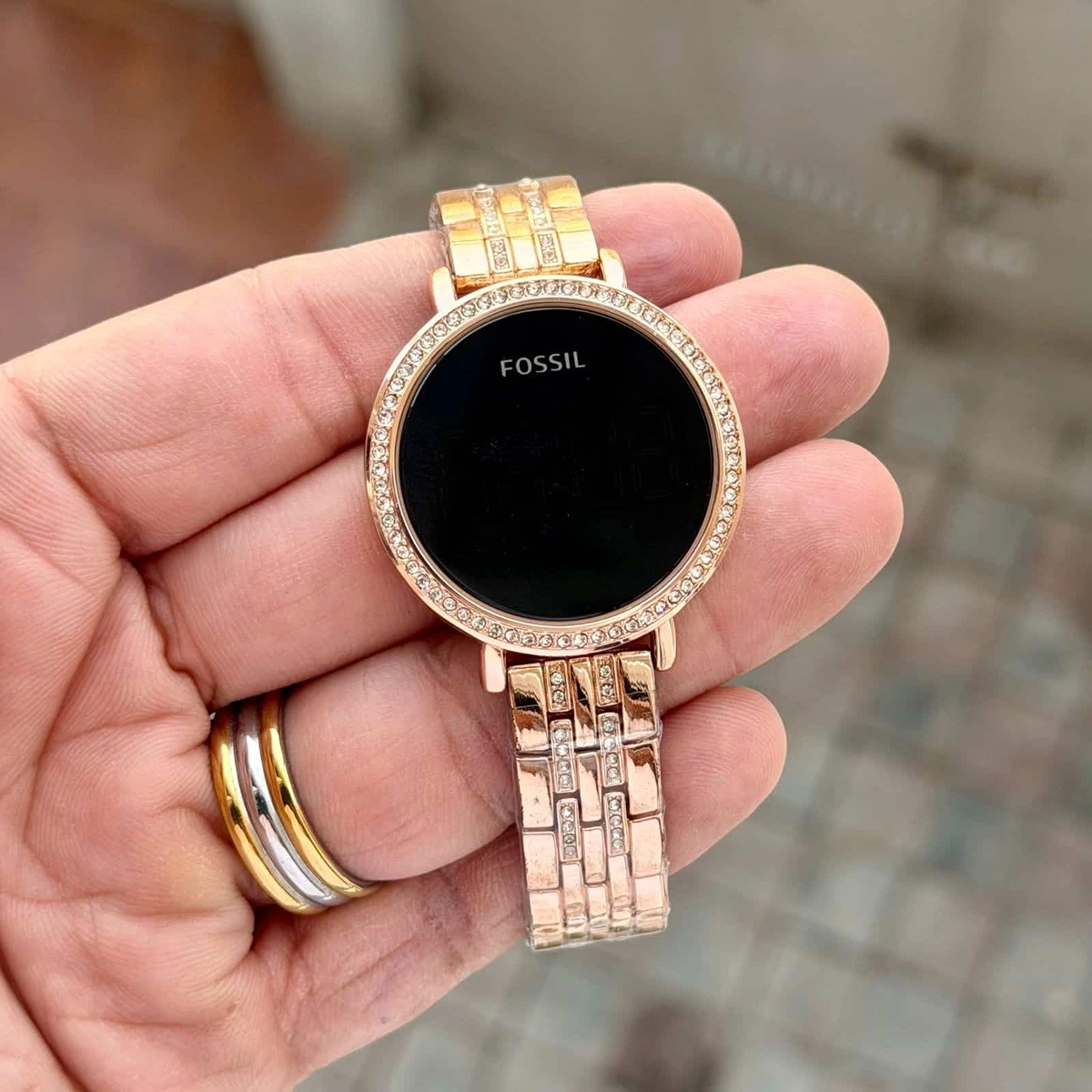 Premium Fossil Digital Watch Rose Black For Women (JH676) - stayhit.in Premium Fossil Digital Watch Rose Black For Women (JH676) - stayhit.in