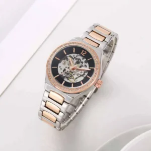 Premium Fossil Eevie Automatic Watch 2 Tone Copper Black For Women (SOS673) - stayhit.in
