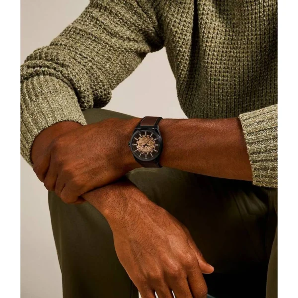 Premium Fossil Everett Lite Hide Watch Automatic For Men (SOS636) - stayhit.in Premium Fossil Everett Lite Hide Watch Automatic For Men (SOS636) - stayhit.in