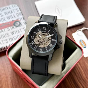 Premium Fossil Grant Automatic Watch Black For Men (SOS05) - stayhit.in