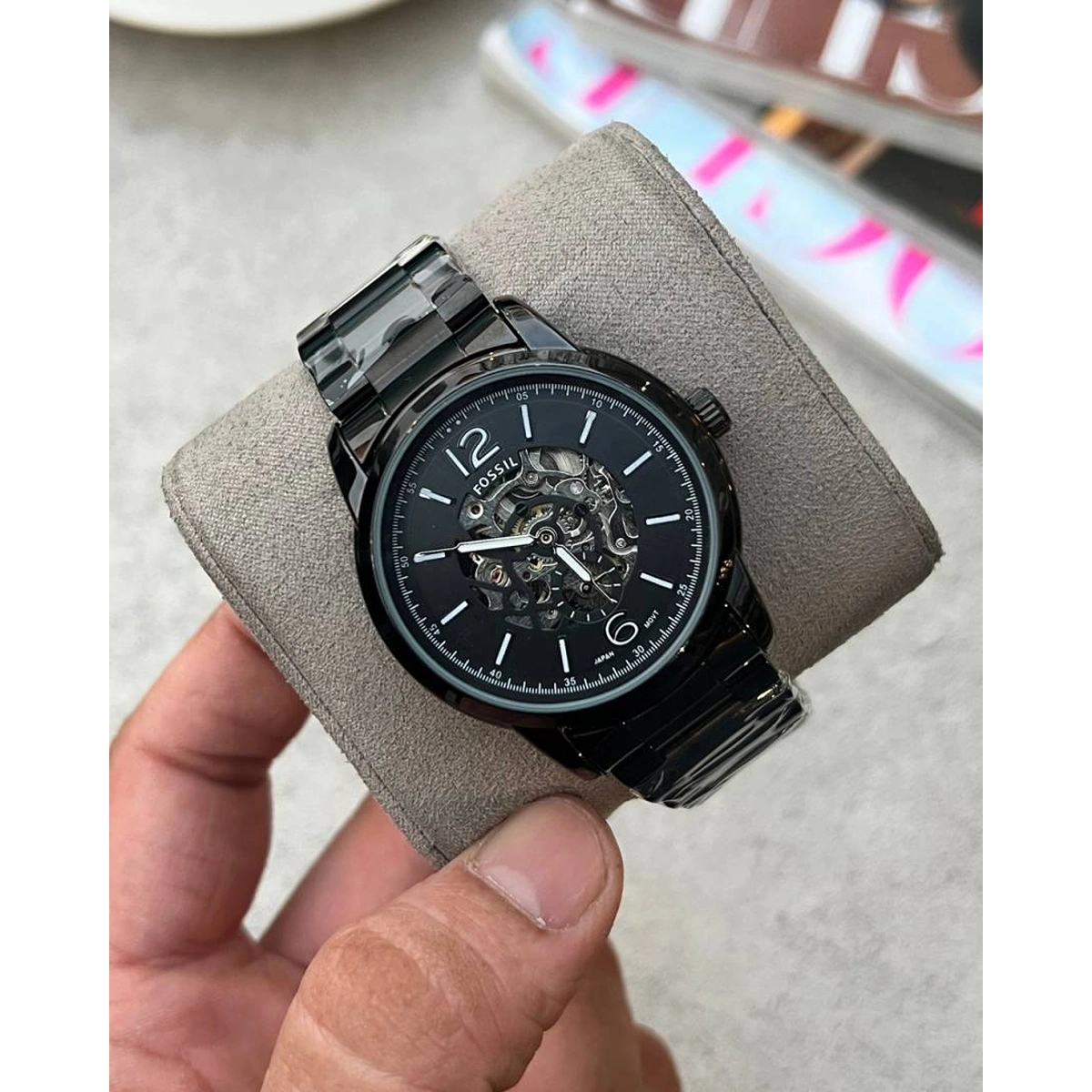 Premium Fossil Heritage Automatic Watch Black For Men (SOS108) - stayhit.in Premium Fossil Heritage Automatic Watch Black For Men (SOS108) - stayhit.in
