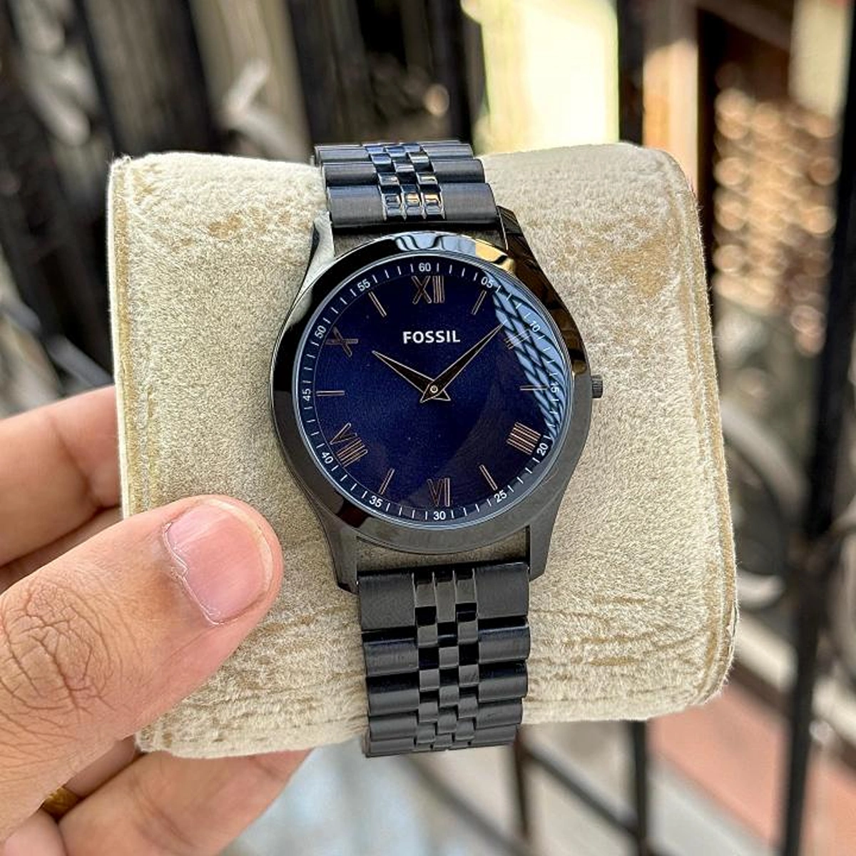 Premium Fossil Slim Watch Black Blue For Men (BOT2977) - stayhit.in Premium Fossil Slim Watch Black Blue For Men (BOT2977) - stayhit.in