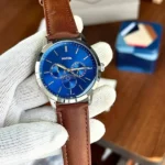 Premium Fossil Sun Moon Watch Blue Brown For Men (SOS652) - stayhit.in