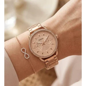 Premium Fossil Tailor Watch Copper Pink For Women (BOT2522) - stayhit.in