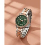 Premium Fossil Tailor Watch Two Tone Copper Green For Women (BOT2513) - stayhit.in