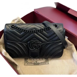 Premium Gucci GG Marmont Bag Black With Box For Women (BOT3840) - stayhit.in