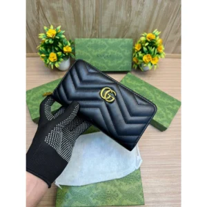 Premium Gucci Long Wallet Black For Women (BT212) - stayhit.in