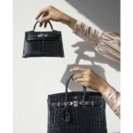 Premium Hermes Kelly 22 Leather Sling Bag Black For Women (BT15) - stayhit.in