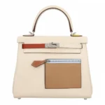 Premium Herms Kelly Handbag 25 Colormatic Nata X Cube X Lim For Women (BT21) - stayhit.in