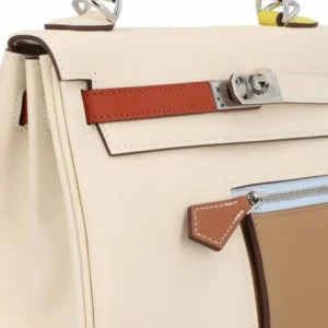 Premium Herms Kelly Handbag 25 Colormatic Nata X Cube X Lim For Women (BT21) - stayhit.in
