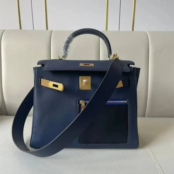 Premium Herms Kelly Handbag 25 Colormatic Shift Navy Blue For Women (BT23) - stayhit.in Premium Herms Kelly Handbag 25 Colormatic Shift Navy Blue For Women (BT23) - stayhit.in