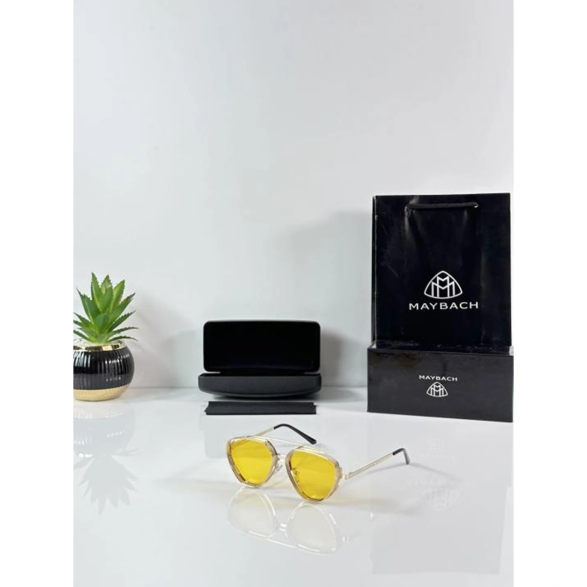 Premium Maybach Sunglasses Gold Yellow For Men (BOT3401) - stayhit.in Premium Maybach Sunglasses Gold Yellow For Men (BOT3401) - stayhit.in