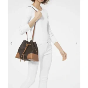 Premium Michael Kors Bucket Bag Coffee Brown With Dust Bag For Women (BT295) - stayhit.in