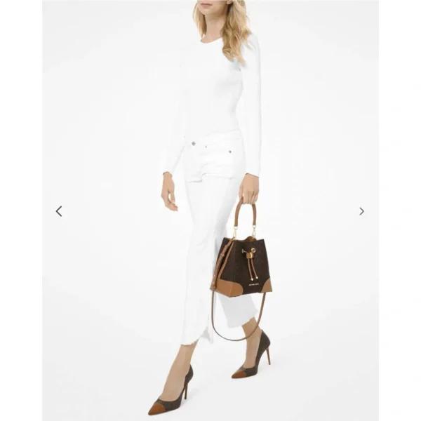 Premium Michael Kors Bucket Bag Coffee Brown With Dust Bag For Women (BT295) - stayhit.in