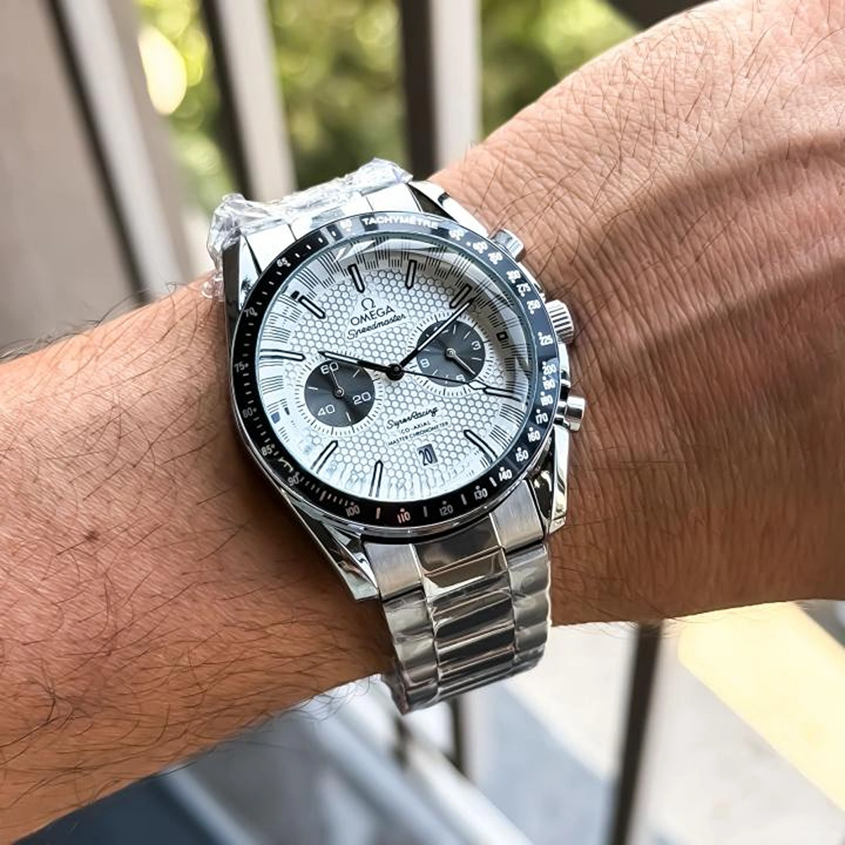 Premium Omega Chrono Watch Silver White For Men (BOT2964) - stayhit.in Premium Omega Chrono Watch Silver White For Men (BOT2964) - stayhit.in