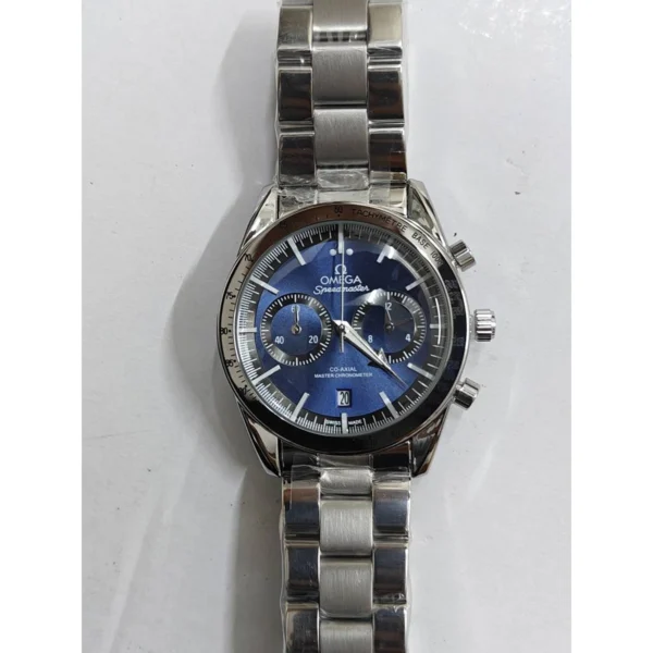 Premium Omega Speedmaster Co Axial Watch Blue Dial For Men (SOS661) - stayhit.in Premium Omega Speedmaster Co Axial Watch Blue Dial For Men (SOS661) - stayhit.in
