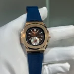 Premium Patek Philippe 5980 Watch Navy Blue Strap For Men (FGS85) - stayhit.in