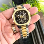 Premium Patek Philippe Watch Auto Gold TT Black For Men (JH455) - stayhit.in