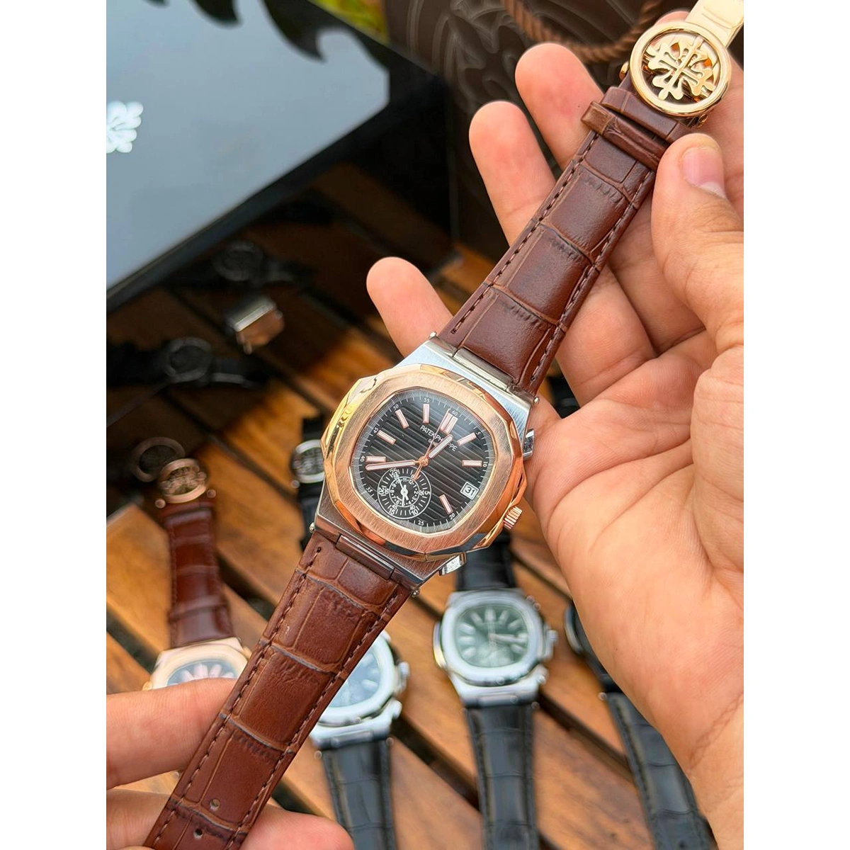 Premium Patek Philippe Watch Black Dial For Men (FGS49) - stayhit.in Premium Patek Philippe Watch Black Dial For Men (FGS49) - stayhit.in