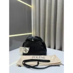Premium Polene Numero Mini Bag Black Leather With Dust Bag For Women (LAB817) - stayhit.in