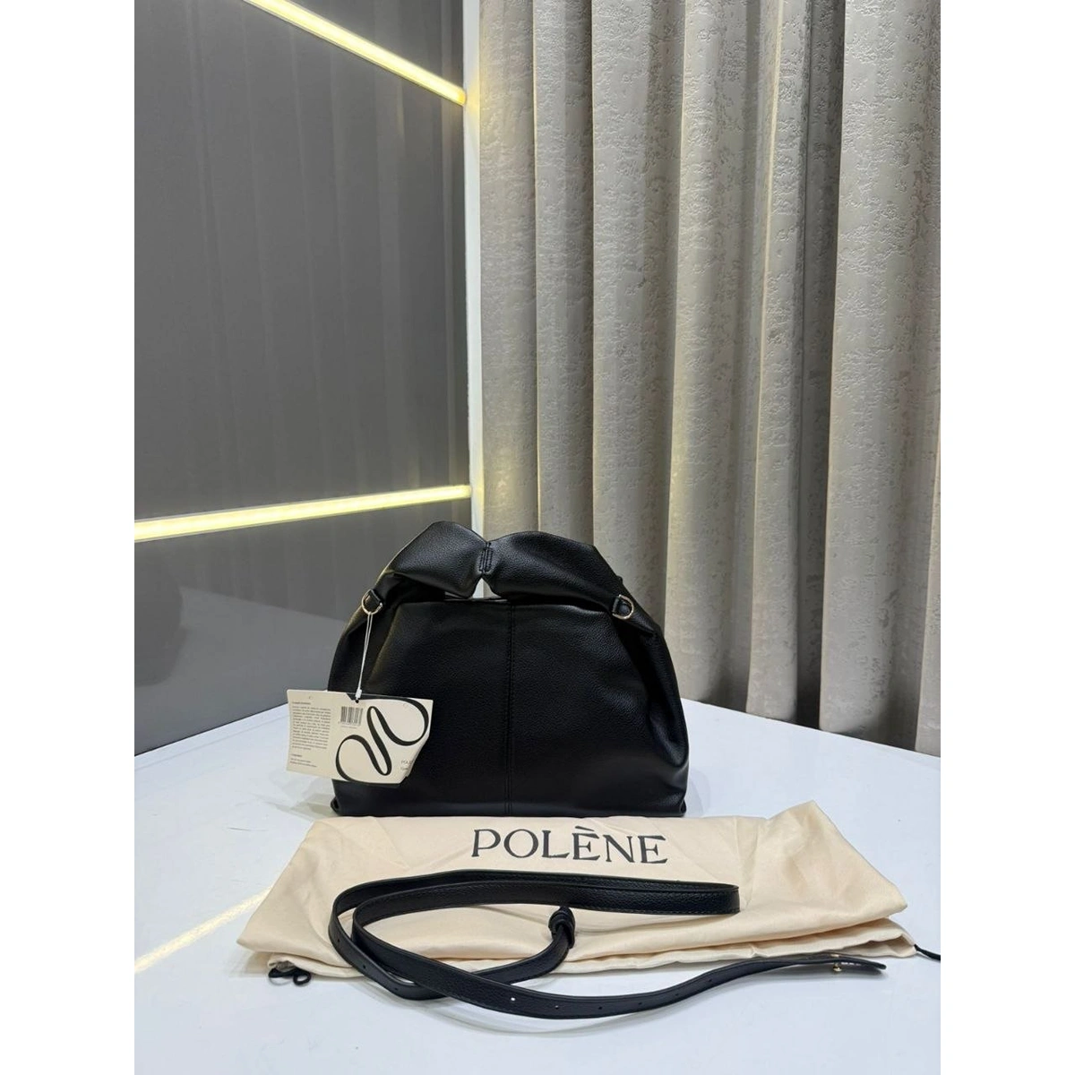 Premium Polene Numero Mini Bag Black Leather With Dust Bag For Women (LAB817) - stayhit.in Premium Polene Numero Mini Bag Black Leather With Dust Bag For Women (LAB817) - stayhit.in