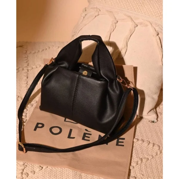 Premium Polene Numero Mini Bag Black Leather With Dust Bag For Women (LAB817) - stayhit.in Premium Polene Numero Mini Bag Black Leather With Dust Bag For Women (LAB817) - stayhit.in