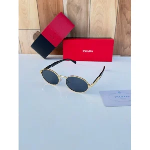 Premium Prada Sunglass Gold Black For Men (BOT3651) - stayhit.in
