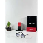Premium Prada Sunglass Silver Blue For Men (BOT3646) - stayhit.in