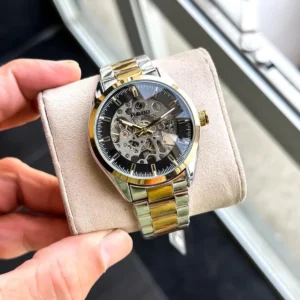 Premium Rado Auto Watch Gold TT Black For Men (BOT3926) - stayhit.in