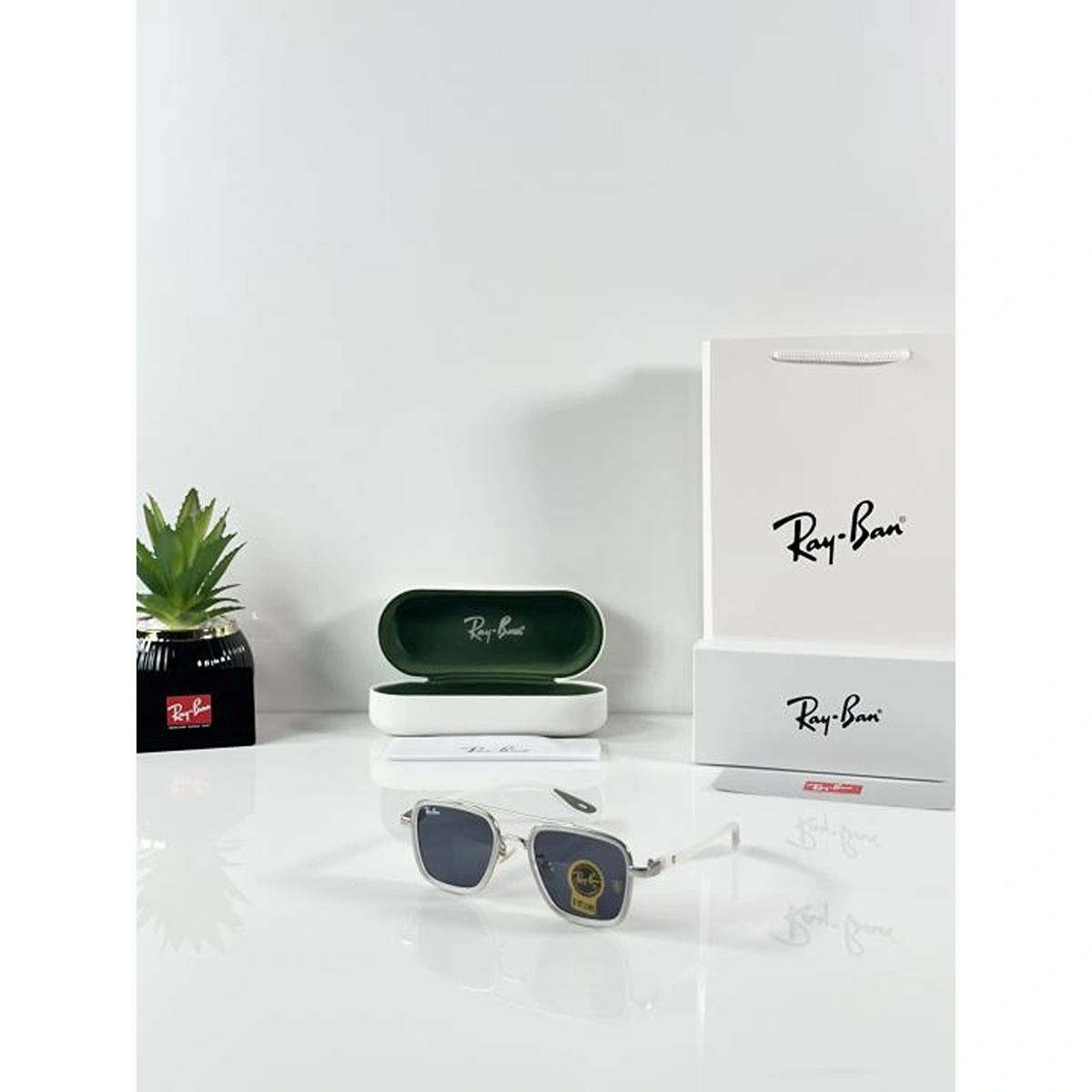 Premium Rayban Sunglass Ice Black For Men (BOT3642) - stayhit.in Premium Rayban Sunglass Ice Black For Men (BOT3642) - stayhit.in