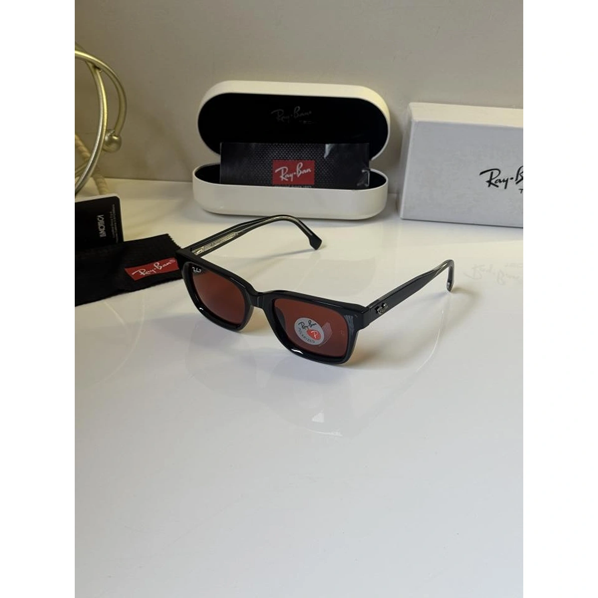 Premium Rayban Sunglasses Black Red For Men (BOT3536) - stayhit.in Premium Rayban Sunglasses Black Red For Men (BOT3536) - stayhit.in