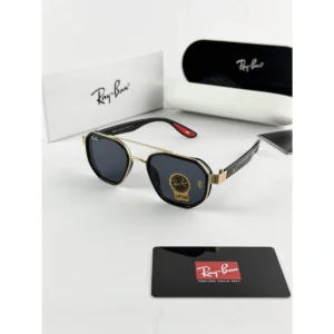 Premium Rayban Sunglasses Gold Black For Men (BT60) - stayhit.in