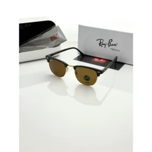 Premium Rayban Sunglasses Golden Brown For Men (BOT3553) - stayhit.in