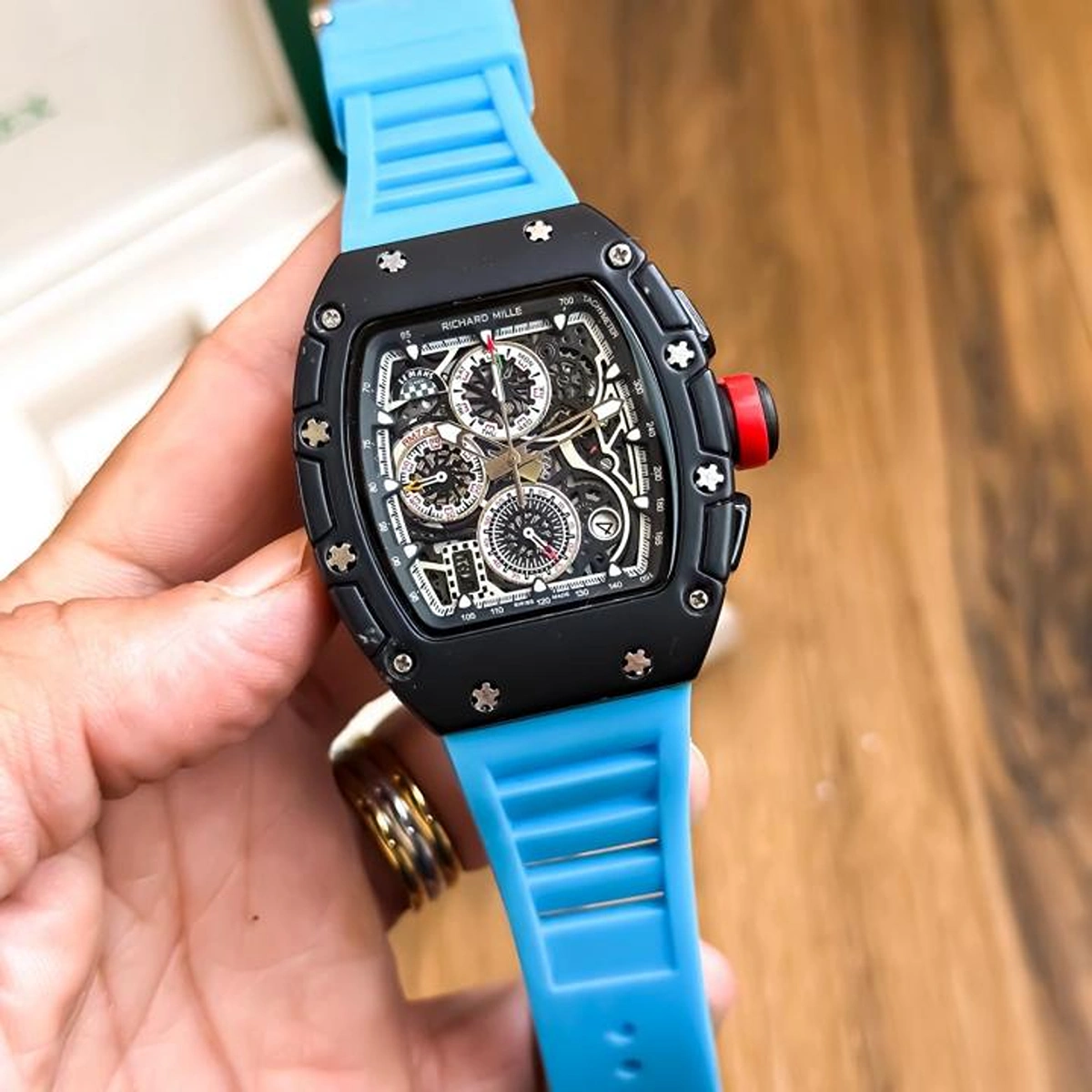 Premium Richard Mille Chrono Watch Black Blue For Men (BOT2984) - stayhit.in Premium Richard Mille Chrono Watch Black Blue For Men (BOT2984) - stayhit.in