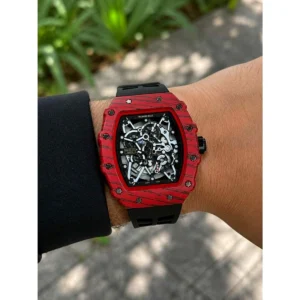 Premium Richard Mille Rafa Rm35 Watch Red Black For Men (FGS90) - stayhit.in