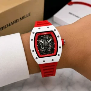 Premium Richard Mille Skeleton Watch Red For Men (FGS179) - stayhit.in