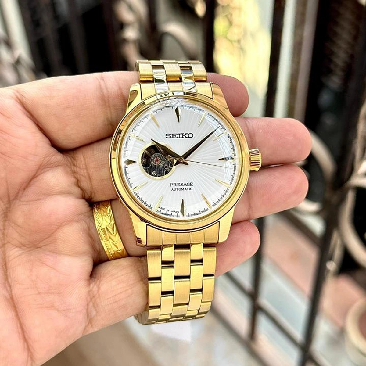 Premium Seiko Presage Automatic Watch Open Back For Men (BOT3710) - stayhit.in Premium Seiko Presage Automatic Watch Open Back For Men (BOT3710) - stayhit.in