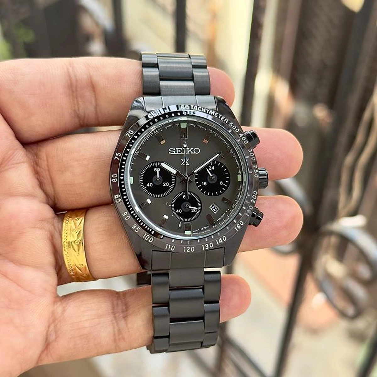 Premium Seiko Prospex Speedtimer Watch Black Grey For Men (BOT3903) - stayhit.in Premium Seiko Prospex Speedtimer Watch Black Grey For Men (BOT3903) - stayhit.in