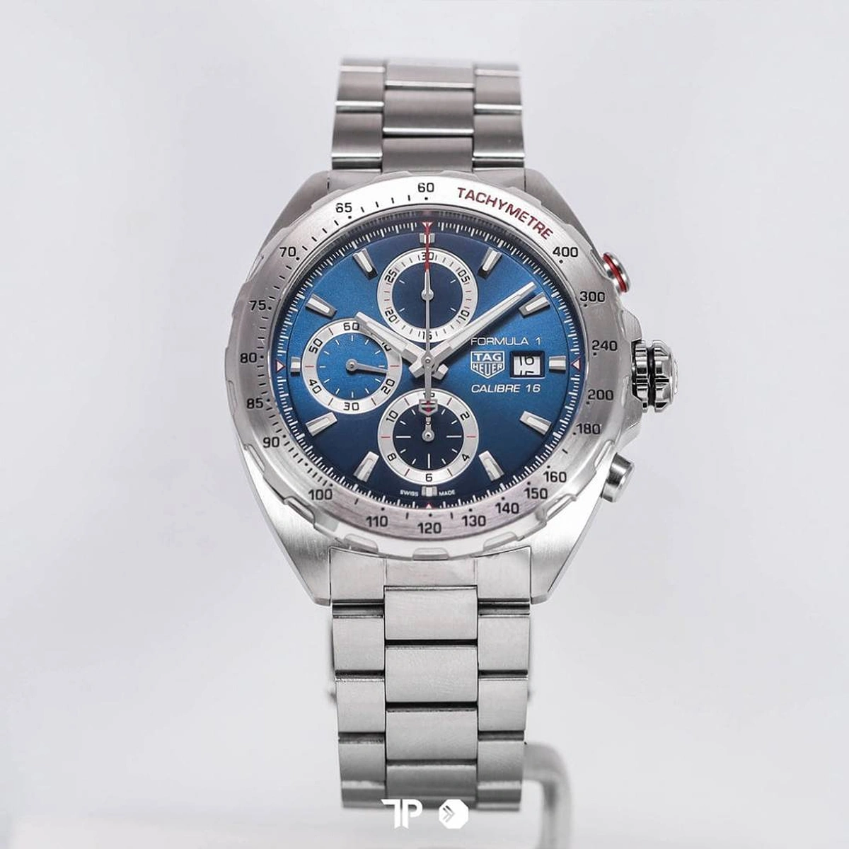 Premium Tag Heuer Watch Silver Blue For Men (SOS106) - stayhit.in