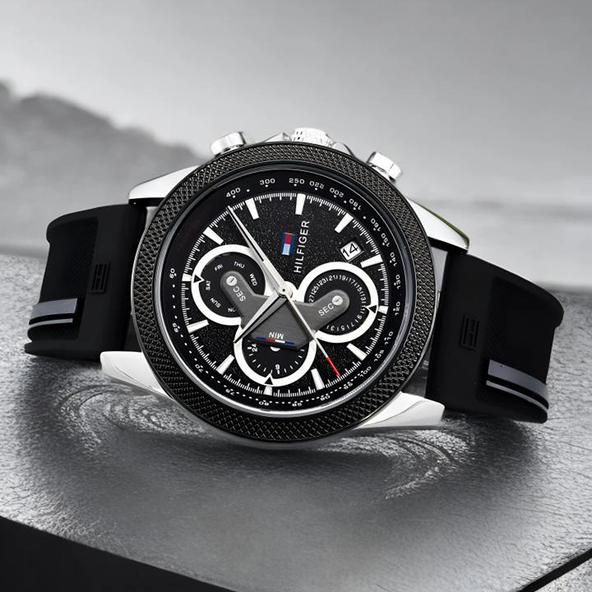 Premium Tommy Hilfiger Clark Watch Black For Men (BOT3909) - stayhit.in Premium Tommy Hilfiger Clark Watch Black For Men (BOT3909) - stayhit.in