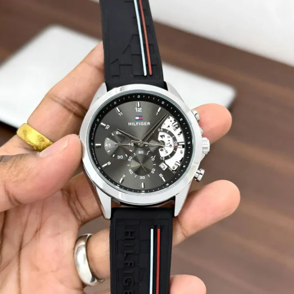 Premium Tommy Hilfiger Clark Watch Black Strap For Men (SOS511) - stayhit.in Premium Tommy Hilfiger Clark Watch Black Strap For Men (SOS511) - stayhit.in