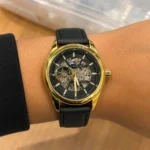 Premium Tommy Skeleton Leather Watch For Men (FGS177) - stayhit.in