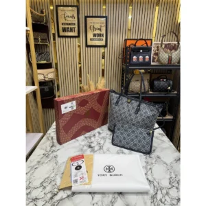 Premium Tory Burch Canvas Tote Bag With Og Box Dust Bag For Women (SOS405) - stayhit.in