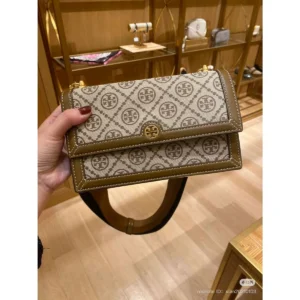 Premium Tory Burch Monogram Jacquard Shoulder Bag For Women (LAB314) - stayhit.in