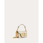 Premium Valentino V Logo Small Shoulder Bag Silver With Og Box For Women (BT239) - stayhit.in