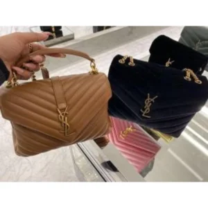 Premium Ysl Collage Shoulder Bag Brown Medium For Women (BOT2749) - stayhit.in